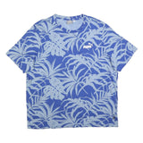 PUMA Mens Blue Leaf Print T-Shirt 2XL Short Sleeve Crew Neck Casual Wear
