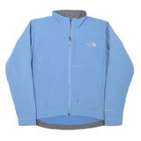 THE NORTH FACE Womens Blue Outdoor Jacket L Polyester Blend Woven Athletic Fit