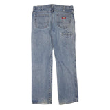 DICKIES Womens Jeans Blue Regular Straight Denim Medium W34 L32 Casual Classic