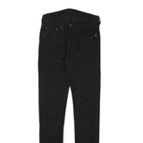LEVI'S Mens Slim Black Denim Slim Jeans W26 L31 Comfortable Stylish Zip Closure