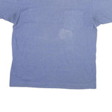 HONORS Mens Blue Cotton Blend T-Shirt L Short Sleeve Crew Neck Pocket Casual