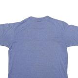 HONORS Mens Blue Cotton Blend T-Shirt L Short Sleeve Crew Neck Pocket Casual