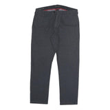 SONNYBONO Womens Cotton Blend Slim Grey Trousers W30 L26 Stylish Formal Fit