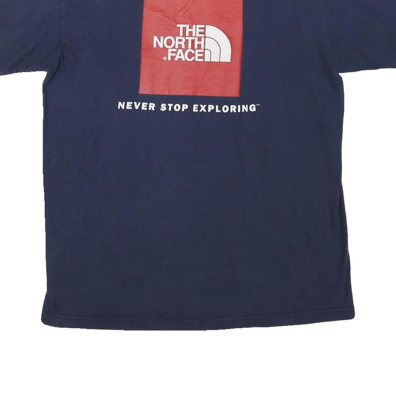 THE NORTH FACE Mens Navy Blue Graphic T-Shirt M Short Sleeve Crew Neck Outdoor