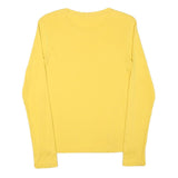 RALPH LAUREN SPORT Mens Yellow S Long Sleeve Crew Neck Logo Embroidered