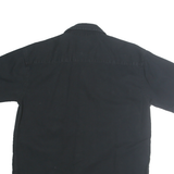 DICKIES Mens Black Work Shirt Short Sleeve Cotton Blend M Casual Durable