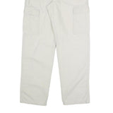 ANGELO LITRICO Mens Cotton Blend Beige Regular Fit Cargo Trousers W30 L31