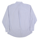 NAUTICA Mens Blue Pattern Shirt XL Cotton Blend Classic Button-Down Long Sleeve