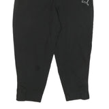 PUMA Mens Joggers Black M W30 L24 Slim Tapered Cotton Blend Sportswear