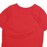 NIKE Mens Red Logo Graphic T-Shirt M Short Sleeve Crew Neck Cotton Casual