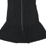 GAP Womens Black Day Polyester Blend Mini Dress UK 12 Zip Front Casual