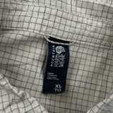 Mountain Hard Wear Checked Short Sleeve Shirt - XL Beige Cotton