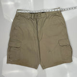 Dickies Cargo Shorts - 32W 10L Khaki Cotton