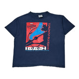 Single Stitch Toronto Blue Jays The Game Graphic T-Shirt - XL Blue Cotton