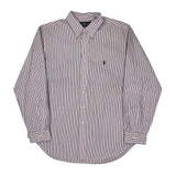 Ralph Lauren Striped Shirt - XL Blue Cotton