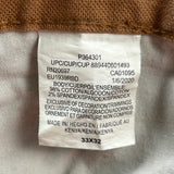 Carhartt Carpenter Pants - 33W 32L Brown Cotton