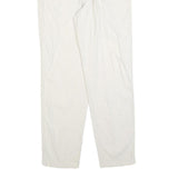 MAC Womens Linen Blend White Regular Fit Straight Leg Trousers W28 L30 Stylish