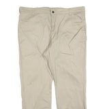 DICKIES Womens Cotton Blend Beige Relaxed Straight Trousers W40 L30 Casual