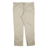 DICKIES Womens Cotton Blend Beige Relaxed Straight Trousers W40 L30 Casual