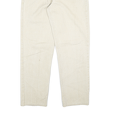 SINFUL Mens Beige Relaxed Fit Straight Leg Cotton Denim Light W28 L29 Casual Zip