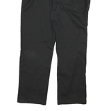 DICKIES Mens Cotton Blend Black Regular Straight Trousers W38 L32 Workwear Zip