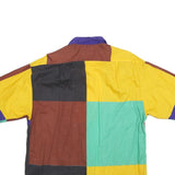 PAUL SMITH Mens Colourblock Cotton Shirt M Button Front Short Sleeve Casual