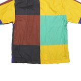 PAUL SMITH Mens Colourblock Cotton Shirt M Button Front Short Sleeve Casual