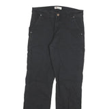 DICKIES Womens Slim Black Denim Slim Jeans W28 L30 Workwear Utility Style