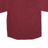WRANGLER Mens Maroon Cotton Blend Shirt M Button Pocket Casual Western Style