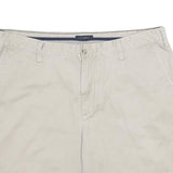 NAUTICA Mens Shorts Beige Casual Plain XL W38 Cotton Comfortable Classic Fit