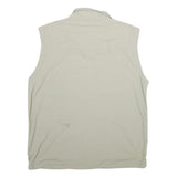SALEWA Mens Beige Outdoor Vest L Polyamide Plain Lightweight Zip Pockets