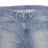 LEVI'S Mens Denim Blue Casual Shorts L W34 Cotton Blend Casual Vintage Style