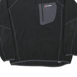 BERGHAUS Mens Black Polyester Blend Sports Style Jumper Crew Neck XL Outdoor