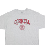CHAMPION Mens Grey Cornell University Graphic T-Shirt 2XL Short Sleeve Crew Neck