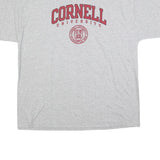 CHAMPION Mens Grey Cornell University Graphic T-Shirt 2XL Short Sleeve Crew Neck