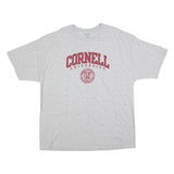 CHAMPION Mens Grey Cornell University Graphic T-Shirt 2XL Short Sleeve Crew Neck