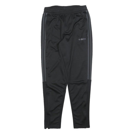 ADIDAS Mens Joggers Black & Grey Slim Tapered M W28 L27 Athletic Bottoms