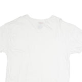 LEVI'S Mens White V-Neck T-Shirt XL Cotton Plain Casual Essential