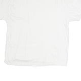 LEVI'S Mens White V-Neck T-Shirt XL Cotton Plain Casual Essential