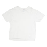 LEVI'S Mens White V-Neck T-Shirt XL Cotton Plain Casual Essential