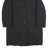 MAX MARA Womens Black Classic Jacket UK 8 Polyester Blend Button Closure Plain