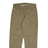 CARHARTT Mens Cotton Blend Relaxed Fit Beige Trousers W32 L32 Workwear Casual