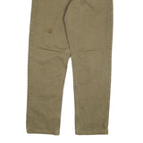 CARHARTT Mens Cotton Blend Relaxed Fit Beige Trousers W32 L32 Workwear Casual