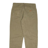 CARHARTT Mens Cotton Blend Relaxed Fit Beige Trousers W32 L32 Workwear Casual