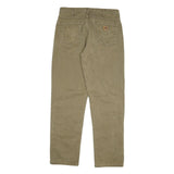 CARHARTT Mens Cotton Blend Relaxed Fit Beige Trousers W32 L32 Workwear Casual