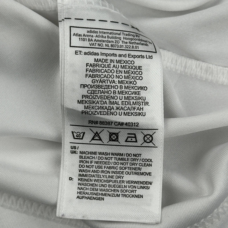 La Galaxy Herbalife 2018 Adidas Football Shirt - Small White Polyester