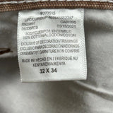 Dickies Carpenter Trousers - 32W 34L Brown Cotton