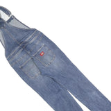 DICKIES Womens Blue Denim Cotton Relaxed Fit Dungarees S W26 L30 Classic