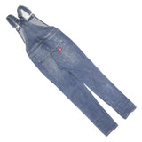 DICKIES Womens Blue Denim Cotton Relaxed Fit Dungarees S W26 L30 Classic