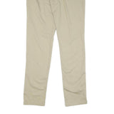DICKIES Womens Regular Beige Cotton Blend Trousers W34 L33 Casual Workwear Zip